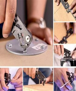 420 Grade Stainless Steel Compact Multitool Combination Tool 30 in 1 Mini Pocket Tool EDC Tool for Daily Outdoor Carrying 6