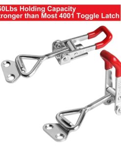 8 pcs Adjustable Toolbox Case Metal Toggle Latch Catch Clasp Quick Release Clamp Anti-Slip Push Pull Toggle Clamp Tools 6