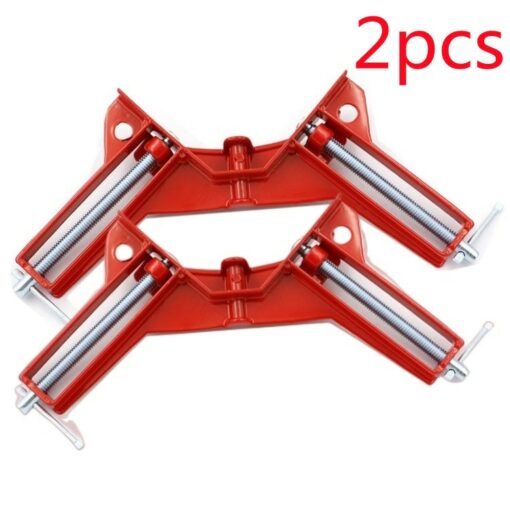 1-4pcs 4 inch 90 Degrees Angle Clamp Right Angle Woodworking Frame Clamp DIY Glass Clamps Corner Holder Woodworking Hand Tool 3