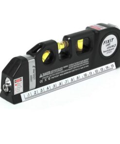 4 in 1Multi-function High Precise Laser Leveling Instrument Steel Ruler Straight Line Laser Level Aligner Vertical Measure Tape 4