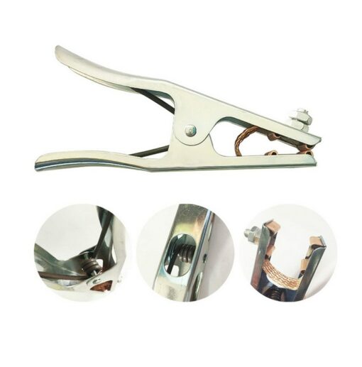 1Pc 300Amp Welding Ground Clamp Welding Electrode Holder Earth Ground Cable Clip for Welding Clamps Welder Tools 5