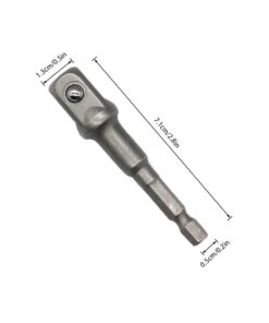 1/2 Inch Scissor Jacks Adaptor Drive Impact Wrench Adapter Tool Jack Shear Chrome Vanadium Steel Adapter Steel Ball Joint Rod 4
