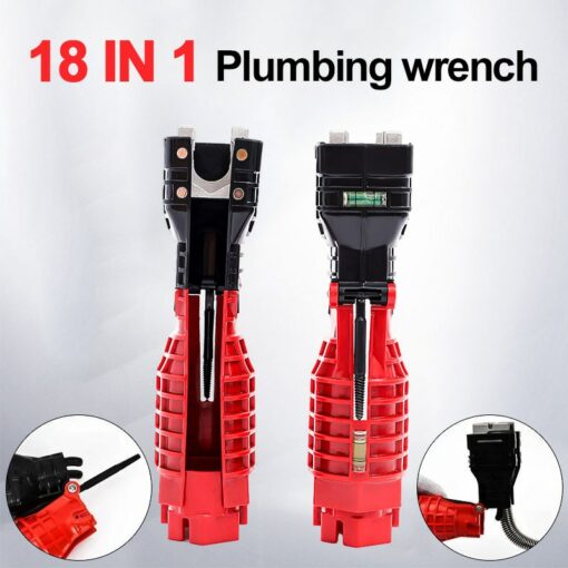 Universal 8/18 in 1 faucet wrench multi-head double-head sink installer sink wrench plumbing socket repair tool set professional 3