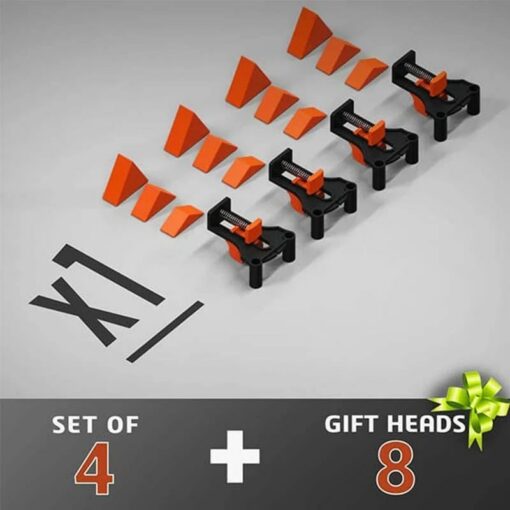 New 12 Piece Clip Set 60/90/120 Degree Angle Clamp Wood Angle Clamp Woodworking Frame Angle Frame Woodworking Hand Tools 6