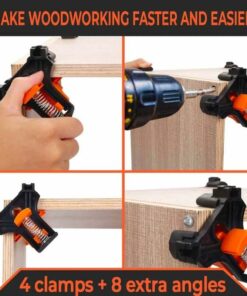 New 12 Piece Clip Set 60/90/120 Degree Angle Clamp Wood Angle Clamp Woodworking Frame Angle Frame Woodworking Hand Tools 4