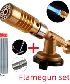 Multi-function Adjustable Flamethrower Camping Gas Torch Cassette Fine Copper Suitable for Camping BBQ Outdoor Household 2