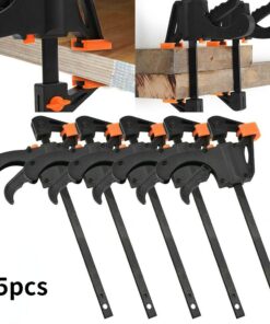 4Inch Quick Ratchet Release Speed Squeeze Wood Working Work Bar Clamp Clip Kit Spreader Gadget Tool DIY Hand Woodworking Tools 1