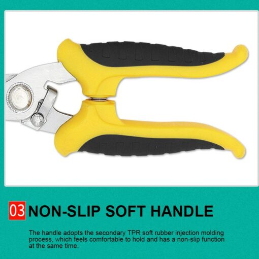 1PC Stainless Steel Electrician Scissors Multifunction Manually Shears Groove Cutting Wire And Thin steel Plate Hand Tools 6