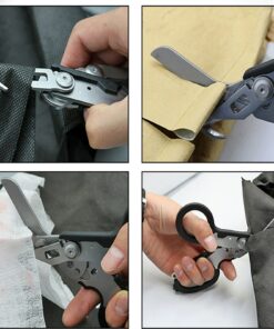 Multifunction Scissors Raptors First Aid Expert Tactical Folding Scissors Outdoor Survival Tool Combination 6