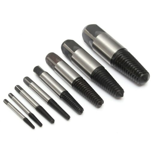5/6/8PcsDamaged Broken Screw Remover Extractor Drill Bits Steel Durable Easy Out Remover Center Drill Damaged Bolts Remover Tool 3