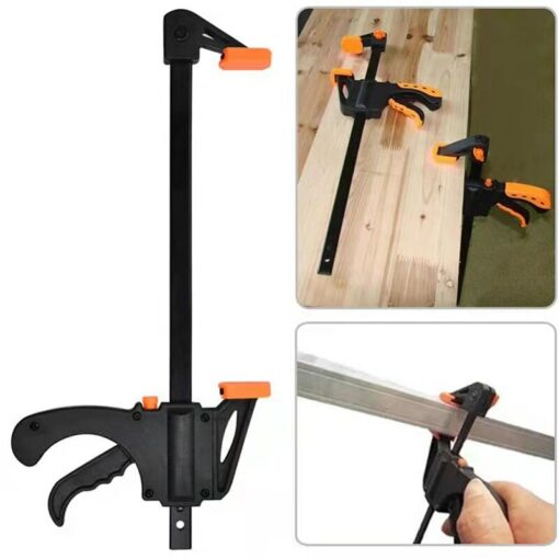 4Inch Quick Ratchet Release Speed Squeeze Wood Working Work Bar Clamp Clip Kit Spreader Gadget Tool DIY Hand Woodworking Tools 4