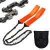 Portable Hand Zipper Saw Outdoor Chain Wire Saw 11/33 Teeth  Manganese Steel Pocket Wire Saw 24 Inch Garden Pruning Tool 1