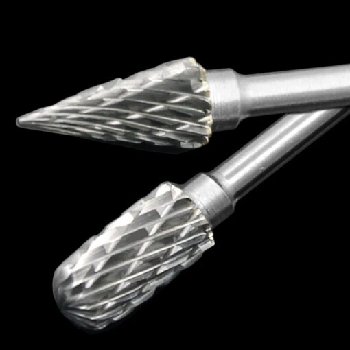 10pcs 3mm shank tungsten carbide end mill rotary brocas com escareador hss steel taper drill set diamond drill bit 5