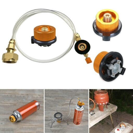 Russian Outdoor Camping Gas Stove Propane Refill Adapter Tank Coupler Adaptor Gas Charging Accessories 6