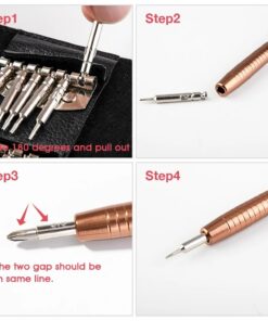 25 in 1 Mini Precision Screwdriver Magnetic Set Electronic Torx Screwdriver Opening Repair Tools Kit For iPhone Camera Watch PC 4