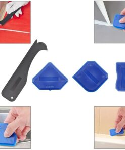5 In 1 Silicone Scraper Sealant Smooth Remover Tool Set Caulking Finisher Smooth Grout Kit Floor Mould Removal Hand Tools Set 3