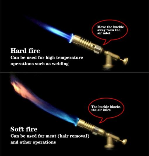 Portable Welding Torch Flame Gun High Temperature Brass Mapp Gas Torch Brazing Solder Propane Welding Plumbing 4