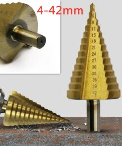 High Speed Steel Step Drill Bit for Metal Wood Hole Cutter HSS Titanium Coated Drilling Power Tools Large Size 4-32mm 4-42mm 1