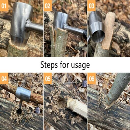 Auger Wrench Outdoor Survival Hand Drill Survival Gear Tool Sports Jungle Crafts Camping Bushcraft Accessories 6