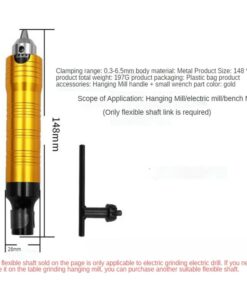 Flexible Shaft Tube Extension with 0.3-6.5mm Drill Chuck for Dremel Die Grinder Hand Drill Electric Rotary Tools 2