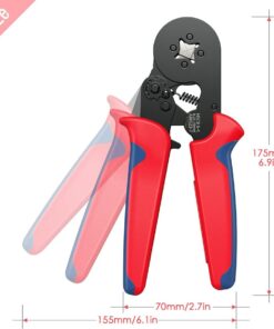 Crimping Pliers Kit Tubular Terminal HSC8 6-4/6-6A Crimper Wire Mini Ferrule Crimper Hand Tools Household Electrical Kit With Bo 2