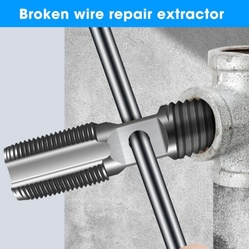 2 In 1 Faucet Water Pipe Triangle Valve Screw Extractor Damaged Broken Wire Water Pipe Bolt Remover Multipurpose House Drill Bit 2