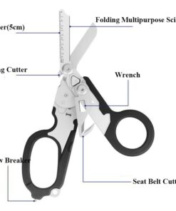 Multifunction Scissors Raptors First Aid Expert Tactical Folding Scissors Outdoor Survival Tool Combination 3