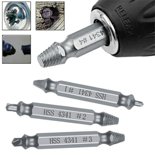 4/5/6pcs Material Damaged Screw Extractor Drill Bits Guide Set Broken Speed Out Easy out Bolt Stud Stripped Screw Remover Tools 2