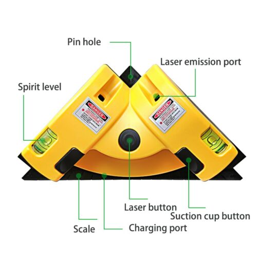 Hot Selling Right Angle 90 Degree Square Laser Level High Quality Level Tool Laser Measurement Tool Level Laser 2