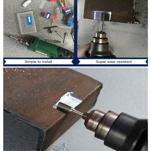 10pcs 3mm shank tungsten carbide end mill rotary brocas com escareador hss steel taper drill set diamond drill bit 6
