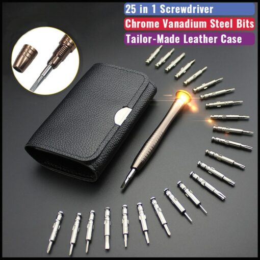 25 in 1 Mini Precision Screwdriver Magnetic Set Electronic Torx Screwdriver Opening Repair Tools Kit For iPhone Camera Watch PC 1