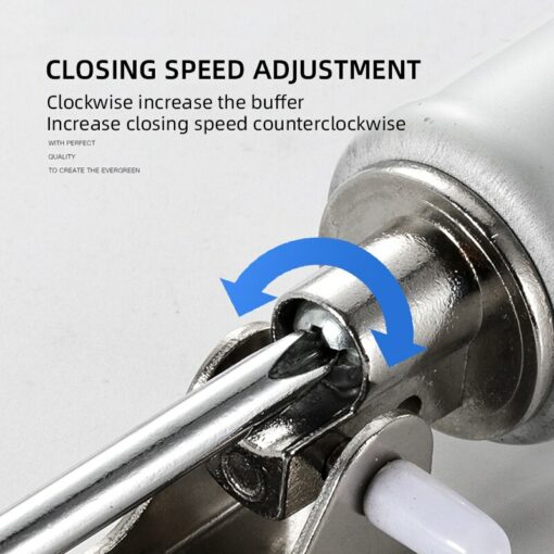 Automatic Door Soft Close 90 Degrees Within The Positioning Stop Buffer Adjustment,Door Closer Furniture Hardware 4