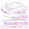 9pcs Sewing French Curve Ruler Measure Dressmaking Tailor Drawing Template Craft Tool Set costura  sewing machine accessories 1