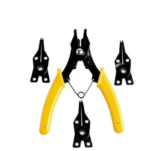 4 IN 1 Multifunctional Snap Ring Pliers Multi Tools Multi Crimp Tool Internal External Ring Remover Retaining Circlip Pliers 2