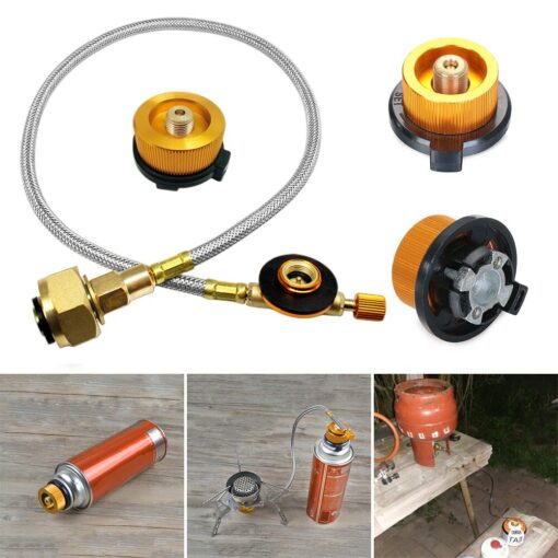 Russian Outdoor Camping Gas Stove Propane Refill Adapter Tank Coupler Adaptor Gas Charging Accessories 6