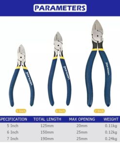 Diagonal Cutting Pliers 5 6 7 Inch Wire Stripping Tool Side Cutter Cable Burrs Nipper Electricians DIY Repair Hand Tools 2