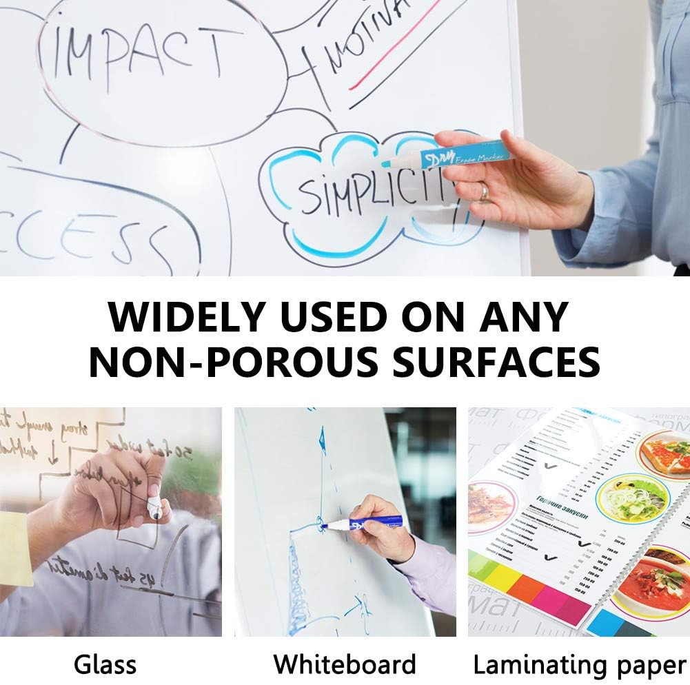 Volcanics Chisel Tip Whiteboard Markers - 10 Color Pack (Dry Wipe) - Image 3