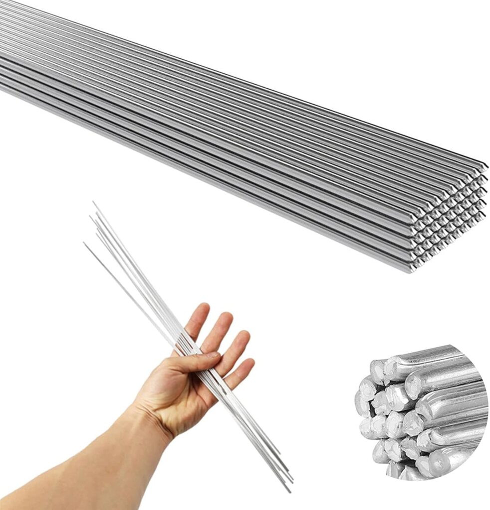 Low Temperature Aluminum Welding Wire, 50pcs 2mm Aluminum Repair Rods No Need Solder Powder Convenient Welding Wire (33CM)