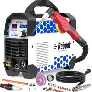 60A Plasma Cutter - 240V Digital IGBT Inverter 12mm Clean Cut, Touch Arc Portable and Comes with Accessories, Ideal for DIY Cutting of Stainless Steel, Aluminium & Copper, 5GEN RBC6000