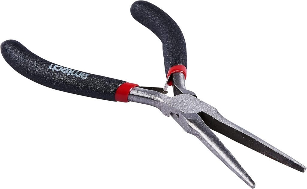 Amtech B3187 MINI Extra Long Nose PLIER with Spring