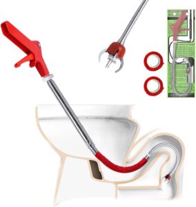 Aozzy Stainless Steel Telescoping Toilet Auger - Pipeline Clog Remover (Size Range)