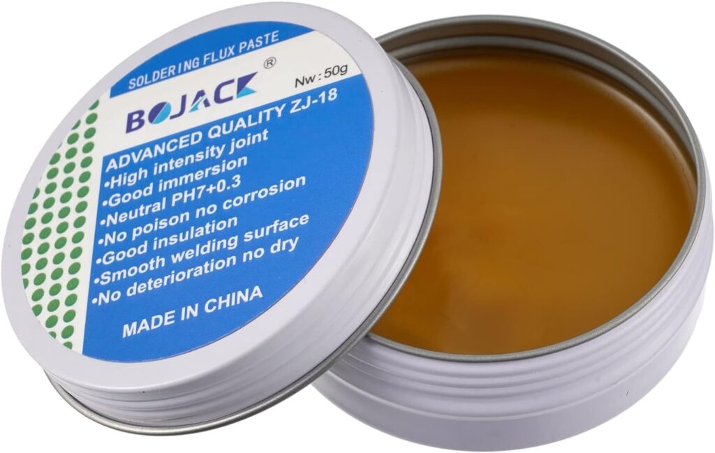 BOJACK 50g Solder Flux Paste No-Clean Lead-Free Flux Environmentally Friendly Solder Tin Paste for Welding
