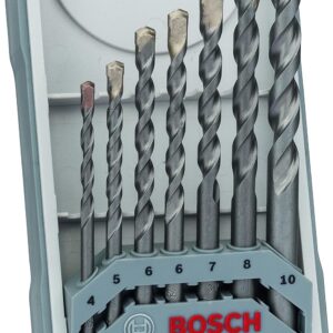 Bosch Professional 7-Piece CYL-3 Concrete Drill Bit Set (for Concrete, Ø 4-10 mm, Accessories for Impact Drills)