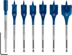 Bosch EXPERT Self Cut Speed Spade Bit Set, 16-32mm, Wood