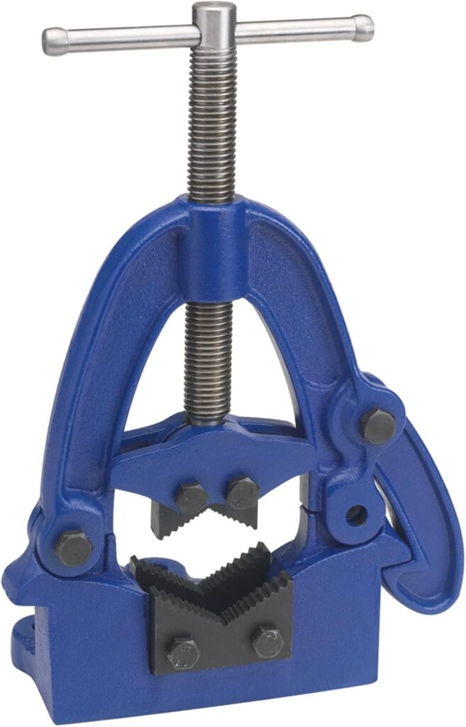 Eclipse Professional Tools EHPV2 Hinged Pipe Vice 10mm-50mm (⅜" - 2") Opening Capacity, Blue