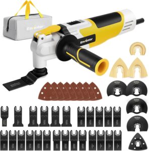 Enventor 280W Oscillating Multi-Tool (Steel, Variable Speed, 43pc Accessory Kit)