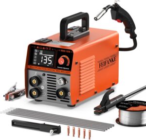 FEIFANKE 135A 3-in-1 MIG/ARC/TIG Welder (240V, IGBT Inverter, Digital Display)