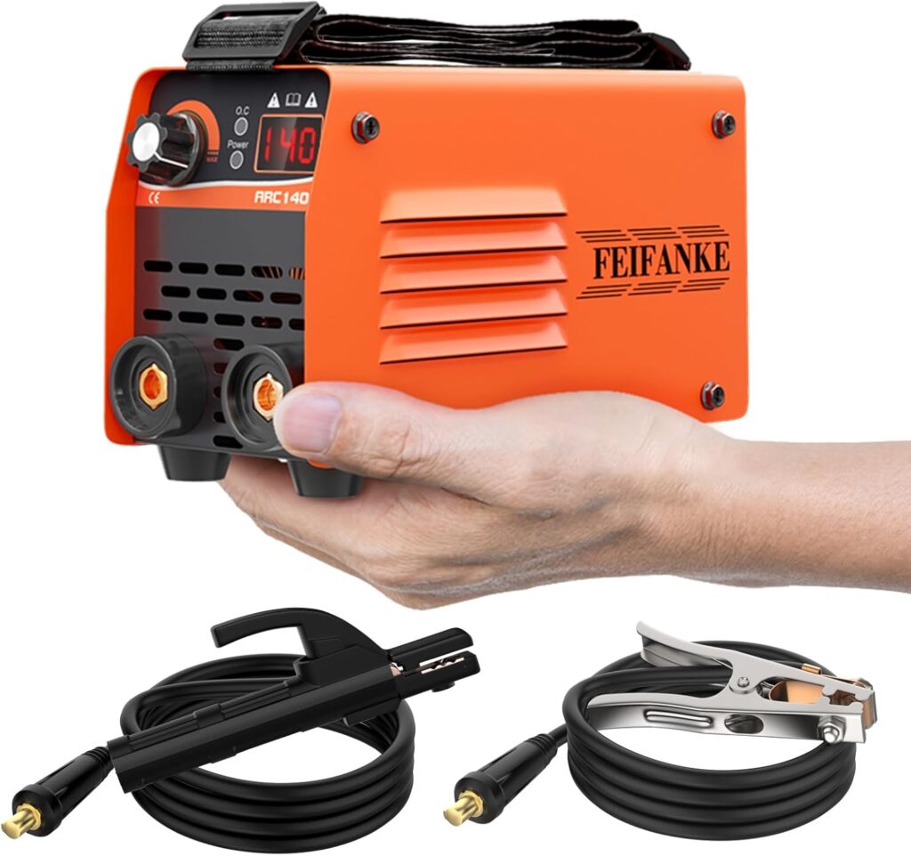 FEIFANKE ARC140 Mini Welder 240v 140A Portable Welding Machine 2 in 1 Lift TIG/Stick Welder IGBT Inverter Welder Machine with Digital VRD Function Anti-Stick 210 x 130 x 90 mm