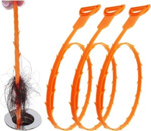 Forlivese 25-Inch Drain Snake 3-Pack