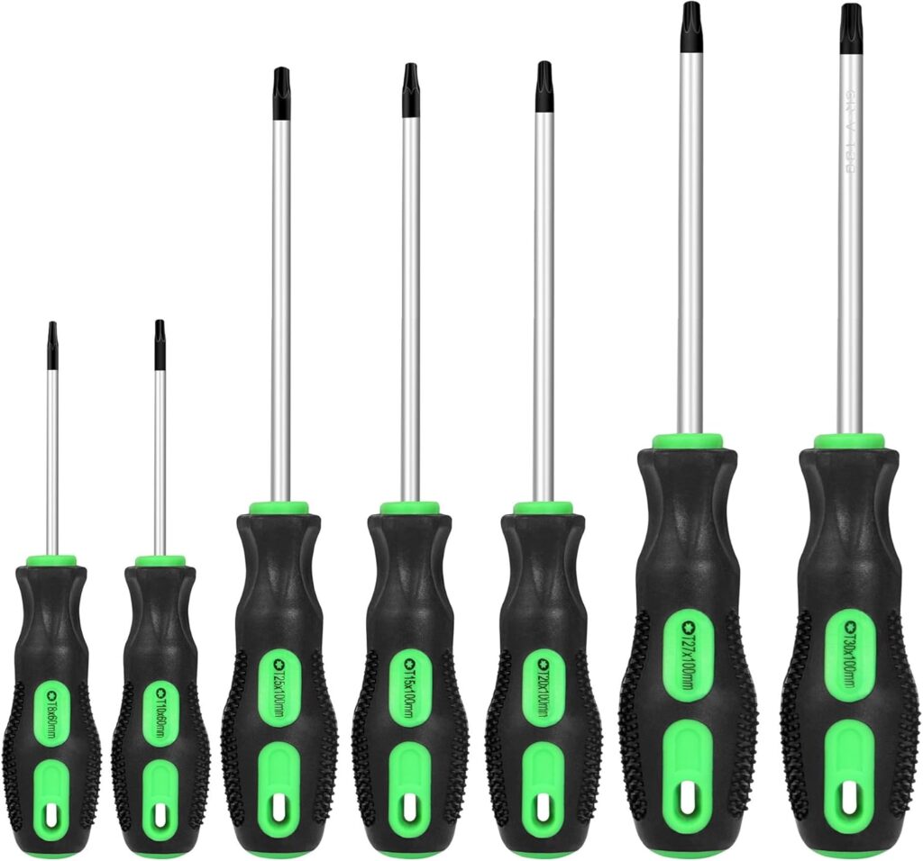 GURADESIGN 7-Piece Magnetic Torx Screwdrivers Set, Magnetic Torx Driver Star Screwdrivers Set